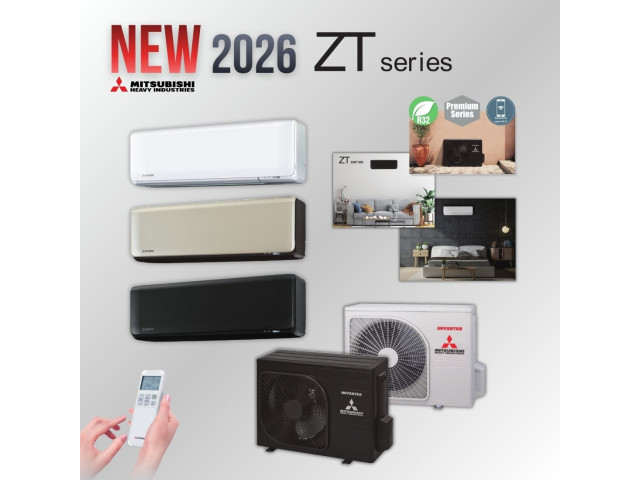 Mitsubishi H. I. представили нову серію побутових кондиціонерів – ZT спрямовану на літо 2026
