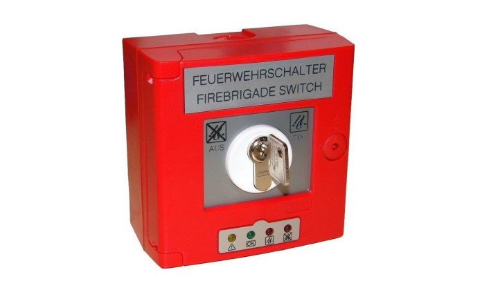 Перемикач Systemair FWS-P4 fire brigade switch+key